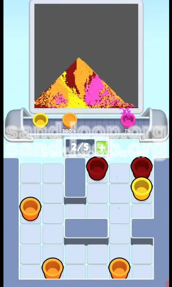 Sand Loop Level 124 screenshot 3