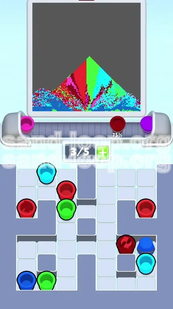 Sand Loop Level 345 screenshot 3