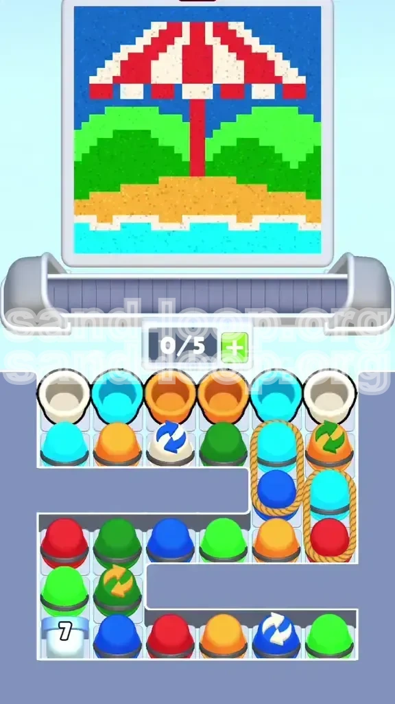 Sand Loop Level 375 screenshot 1