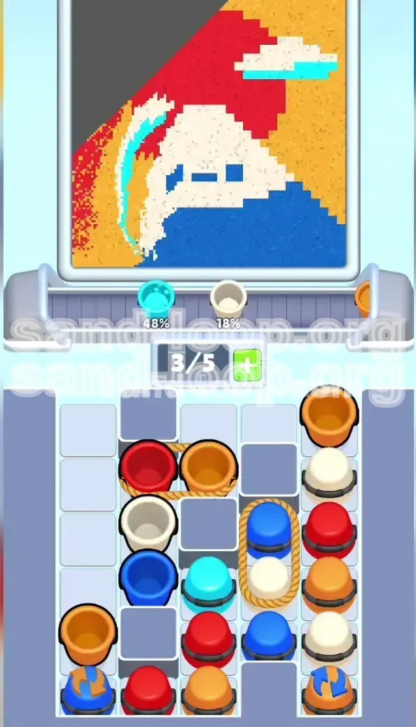 Sand Loop Level 445 screenshot 2