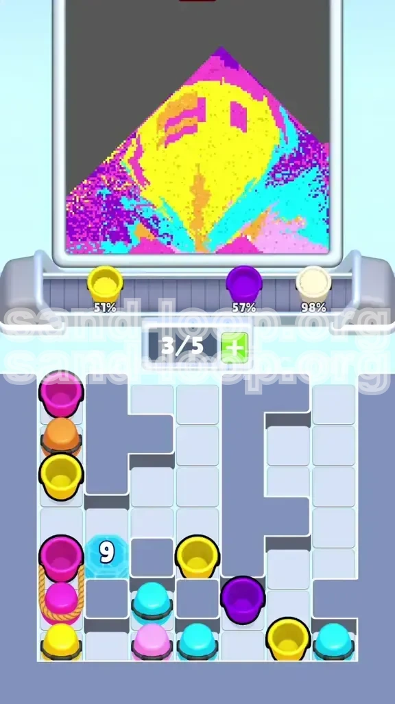 Sand Loop Level 487 screenshot 2