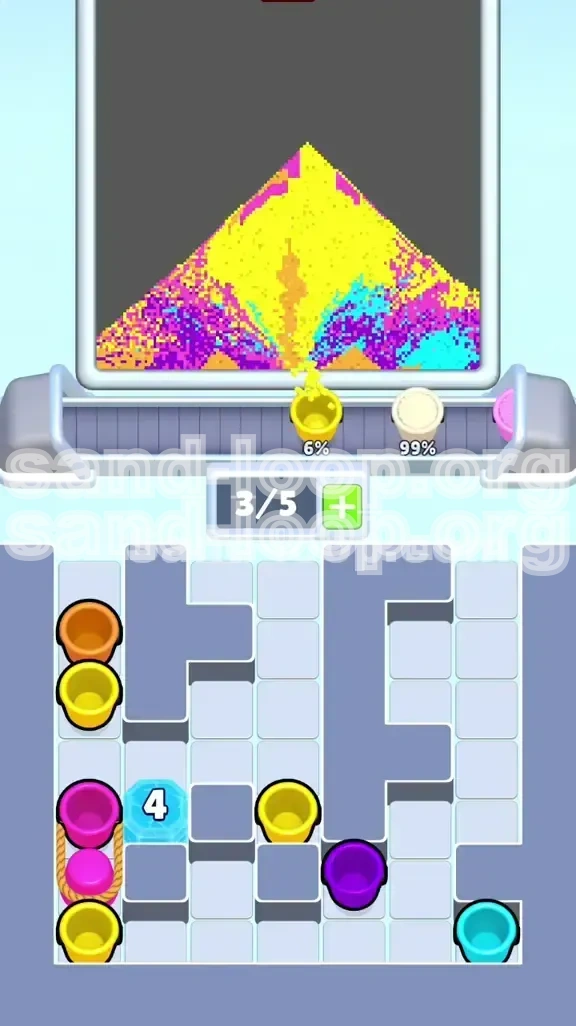 Sand Loop Level 487 screenshot 3